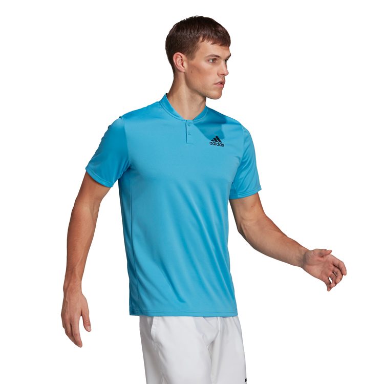  Polo pt bărbați Adidas CLUB HENLEY M Albastru deschis  photo 3